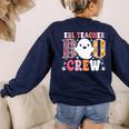ESL Teacher Boo Crew Halloween Costume Women's Sweatshirt Back Print Navy ESL Teacher Boo Crew Halloween Costume Women's Sweatshirt Back Print Navy