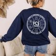 Family And Consumer Sciences FACS FCS Teacher Women's Sweatshirt Back Print Navy
