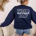 Field Day 2025 Fourth Grade School Teacher Kids Red Women's Sweatshirt Back Print Navy Field Day 2025 Fourth Grade School Teacher Kids Red Women's Sweatshirt Back Print Navy