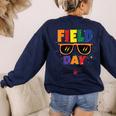 Field Day 2025 Let The Games Begin Kids Boys Girls Teachers Women's Sweatshirt Back Print Navy Field Day 2025 Let The Games Begin Kids Boys Girls Teachers Women's Sweatshirt Back Print Navy