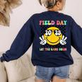 Field Day 2025 Let The Games Begin Yellow Team Teachers Kids Women's Sweatshirt Back Print Navy Field Day 2025 Let The Games Begin Yellow Team Teachers Kids Women's Sweatshirt Back Print Navy