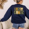 First 1St Grade Camo Camouflage Boy Teacher Back To School Women's Sweatshirt Back Print Navy First 1St Grade Camo Camouflage Boy Teacher Back To School Women's Sweatshirt Back Print Navy