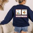First Data Then Thanksgiving Im Earning A Break Sped Teacher Women's Sweatshirt Back Print Navy First Data Then Thanksgiving Im Earning A Break Sped Teacher Women's Sweatshirt Back Print Navy