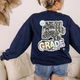 First Day Of Fifth Grade Composition Notebook Teacher Women's Sweatshirt Back Print Navy First Day Of Fifth Grade Composition Notebook Teacher Women's Sweatshirt Back Print Navy