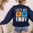 Fun 67 Meme Six Seven Science Teacher Periodic Table Women's Sweatshirt Back Print Navy