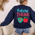 Future Teacher Education Student Women's Sweatshirt Back Print Navy Future Teacher Education Student Women's Sweatshirt Back Print Navy