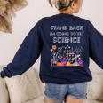 Going To Try Science Geek Nerd Tee Teacher STEM Women's Sweatshirt Back Print Navy Going To Try Science Geek Nerd Tee Teacher STEM Women's Sweatshirt Back Print Navy