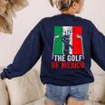The Golf Of Mexico Golf Player Golf Teacher Golfer For Men Women Women's Sweatshirt Back Print Navy