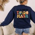 Good Day To Do Math Teacher Vintage Groovy Nerd Women Men Women's Sweatshirt Back Print Navy Good Day To Do Math Teacher Vintage Groovy Nerd Women Men Women's Sweatshirt Back Print Navy
