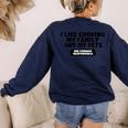Grammar T Shirt Back To School English Teacher Women's Sweatshirt Back Print Navy