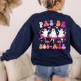 Halloween Dance Teacher Pas De Boo-Ree Ghost Ballet Dancer Women's Sweatshirt Back Print Navy