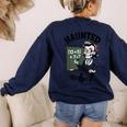 Haunted 67 Skeleton Math Teacher Halloween Costume Math Pun Women's Sweatshirt Back Print Navy Haunted 67 Skeleton Math Teacher Halloween Costume Math Pun Women's Sweatshirt Back Print Navy