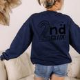 Hello On To 2nd Grade Teachers Boys And Team Secound Grade Women's Sweatshirt Back Print Navy Hello On To 2nd Grade Teachers Boys And Team Secound Grade Women's Sweatshirt Back Print Navy