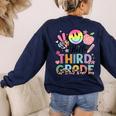 Hello 3rd Grade Boy Girl Teacher Back To School 3rd Grade Women's Sweatshirt Back Print Navy Hello 3rd Grade Boy Girl Teacher Back To School 3rd Grade Women's Sweatshirt Back Print Navy