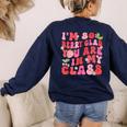 I'm So Berry Glad You Are Strawberry Elementary Teacher Women's Sweatshirt Back Print Navy I'm So Berry Glad You Are Strawberry Elementary Teacher Women's Sweatshirt Back Print Navy