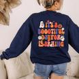 It's A Bootiful Day For Learning Cute Teacher Halloween Women's Sweatshirt Back Print Navy It's A Bootiful Day For Learning Cute Teacher Halloween Women's Sweatshirt Back Print Navy