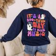 It's a Bootiful Day To Make Music Halloween Music Teacher Women's Sweatshirt Back Print Navy It's a Bootiful Day To Make Music Halloween Music Teacher Women's Sweatshirt Back Print Navy