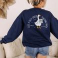 Just A Silly Goose Teaching Math Teacher Back To School Women's Sweatshirt Back Print Navy Just A Silly Goose Teaching Math Teacher Back To School Women's Sweatshirt Back Print Navy
