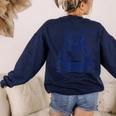 Be Kind For Teacher Kindness Women Men Women's Sweatshirt Back Print Navy