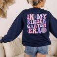 In My Kindergarten Era Teacher Kids Back To School Kinder Women's Sweatshirt Back Print Navy In My Kindergarten Era Teacher Kids Back To School Kinder Women's Sweatshirt Back Print Navy