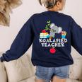 Koalafied Teacher Proud School Teacher Koala Cute T-Shirt Women's Sweatshirt Back Print Navy Koalafied Teacher Proud School Teacher Koala Cute T-Shirt Women's Sweatshirt Back Print Navy