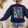 Let's Explore Under The Sea Back To School Student Teacher Women's Sweatshirt Back Print Navy Let's Explore Under The Sea Back To School Student Teacher Women's Sweatshirt Back Print Navy