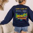 Can I Lick It Periodic Table Science Teacher Student Premium Tri-Blend Women's Sweatshirt Back Print Navy Can I Lick It Periodic Table Science Teacher Student Premium Tri-Blend Women's Sweatshirt Back Print Navy