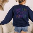 Little Mr Miss SMARTY PANTS Graduation Alumni Teacher Women's Sweatshirt Back Print Navy