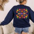 Maestra Cinco De Mayo Spanish Mexican Teacher Women's Sweatshirt Back Print Navy Maestra Cinco De Mayo Spanish Mexican Teacher Women's Sweatshirt Back Print Navy