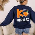 Matching Unity Day Orange Teacher Kindness Antibulliyng 2023 For Men Women Kids Women's Sweatshirt Back Print Navy