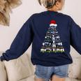 Math Equation Merry Xmas Season Teacher Christmas Tree Women's Sweatshirt Back Print Navy Math Equation Merry Xmas Season Teacher Christmas Tree Women's Sweatshirt Back Print Navy