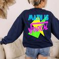Math Is Radical Retro 80s Vintage Algebra Teacher Women's Sweatshirt Back Print Navy Math Is Radical Retro 80s Vintage Algebra Teacher Women's Sweatshirt Back Print Navy