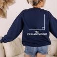 Math Teacher Joke Men Women Fun Best Math Quotes Women's Sweatshirt Back Print Navy Math Teacher Joke Men Women Fun Best Math Quotes Women's Sweatshirt Back Print Navy