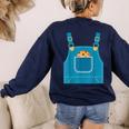 Mouse Halloween Costume Book Cookie Teacher Student Women's Sweatshirt Back Print Navy Mouse Halloween Costume Book Cookie Teacher Student Women's Sweatshirt Back Print Navy
