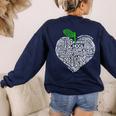 NC Red For Ed North Carolina Proud Teacher Apple T-Shirt Women's Sweatshirt Back Print Navy NC Red For Ed North Carolina Proud Teacher Apple T-Shirt Women's Sweatshirt Back Print Navy