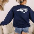 NC Red For Ed North Carolina Teacher Proud T-Shirt For Men Women Kids Women's Sweatshirt Back Print Navy