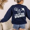 Parents Teacher Association Team Supporter PTA President Women's Sweatshirt Back Print Navy
