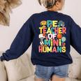 PE Teacher Back To School Physical Education Gym Teachers Women's Sweatshirt Back Print Navy PE Teacher Back To School Physical Education Gym Teachers Women's Sweatshirt Back Print Navy