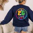 Physical Education PE Instructor Coach Teacher Gym Women's Sweatshirt Back Print Navy Physical Education PE Instructor Coach Teacher Gym Women's Sweatshirt Back Print Navy