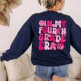 Pink Fourth Grade Era 4th Back To School Grade Teacher Women's Sweatshirt Back Print Navy Pink Fourth Grade Era 4th Back To School Grade Teacher Women's Sweatshirt Back Print Navy
