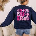 In My Pre-K Era Teachers Women Back To School Kids Girls Women's Sweatshirt Back Print Navy In My Pre-K Era Teachers Women Back To School Kids Girls Women's Sweatshirt Back Print Navy