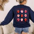 Preschool Is My Jam Strawberry Teacher First Day Of School Women's Sweatshirt Back Print Navy Preschool Is My Jam Strawberry Teacher First Day Of School Women's Sweatshirt Back Print Navy