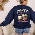 Prove It Reading Teacher Text Evidence Book Lover Student Women's Sweatshirt Back Print Navy Prove It Reading Teacher Text Evidence Book Lover Student Women's Sweatshirt Back Print Navy