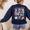 In My PTO Mom Parent Teacher Organization Back To School Women's Sweatshirt Back Print Navy