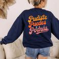 Pudiste Puedes Podras Maestra Spanish Teacher Women's Sweatshirt Back Print Navy Pudiste Puedes Podras Maestra Spanish Teacher Women's Sweatshirt Back Print Navy