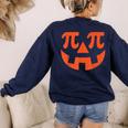 Pumpkin Pi Pie Math Thanksgiving Science Teacher Women's Sweatshirt Back Print Navy Pumpkin Pi Pie Math Thanksgiving Science Teacher Women's Sweatshirt Back Print Navy