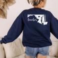 Red For Ed Maryland Teacher Public Education Women's Sweatshirt Back Print Navy