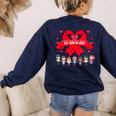 Red Ribbon Week Awareness For Students And Teachers Men Women Girls Kids Women's Sweatshirt Back Print Navy Red Ribbon Week Awareness For Students And Teachers Men Women Girls Kids Women's Sweatshirt Back Print Navy