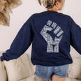 Redfored Shirt Red For Ed Protest Teachers Fist Women's Sweatshirt Back Print Navy Redfored Shirt Red For Ed Protest Teachers Fist Women's Sweatshirt Back Print Navy