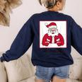 Retro All Done Christmas Special Ed Teacher Team Santa Women Women's Sweatshirt Back Print Navy Retro All Done Christmas Special Ed Teacher Team Santa Women Women's Sweatshirt Back Print Navy